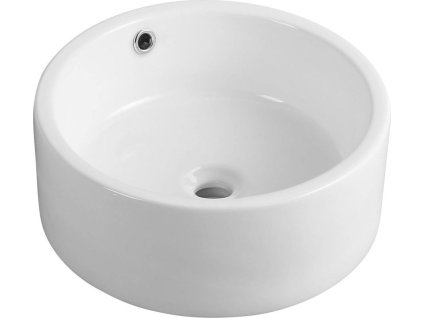 Aqualine Keramické umyvadlo na desku Ø 42cm, bílá 49414