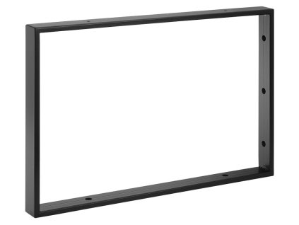 Sapho Podpěrná konzole 490x330x40mm, lakovaná ocel, černá mat, 1 ks 30370