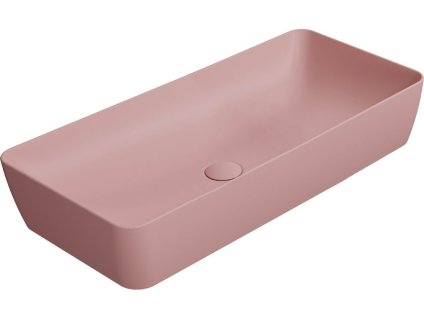 GSI NUBES keramické umyvadlo na desku 80x40cm, blush mat 904024