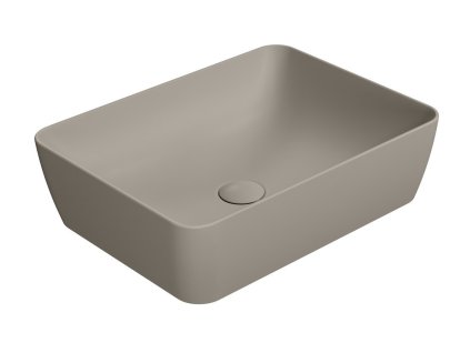 GSI SAND/NUBES keramické umyvadlo na desku 50x38cm, tortora mat 903705