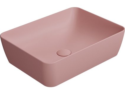 GSI SAND/NUBES keramické umyvadlo na desku 50x38cm, blush mat 903724