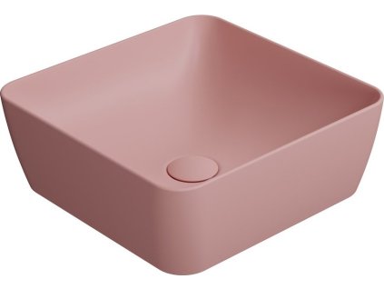 GSI SAND/NUBES keramické umyvadlo na desku 38x38cm, blush mat 903824