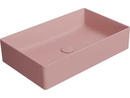 GSI KUBE X keramické umyvadlo na desku, 60x37cm, blush mat 945324