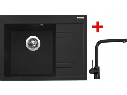4297449 8596142044290 sinks rim 650 l metalblack elka cerna matna