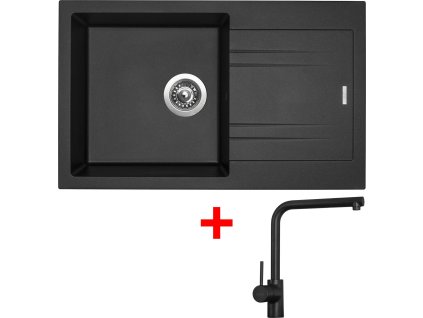 4297595 8596142046188 sinks linea 780 metalblack elka cerna matna