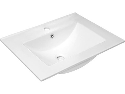 Sapho SLIM keramické umyvadlo, nábytkové, 60x46, 5cm, bílá 1601-60
