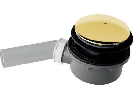 Kerasan RETRO vaničkový sifon, průměr 90mm, DN40, krytka zlato 905691