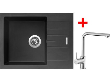 4289618 8596142049660 sinks perfecto 650 pureblack elka