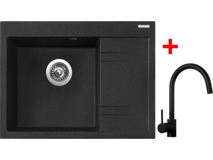4297393 8596142044061 sinks rim 650 l granblack vitalia cerna matna