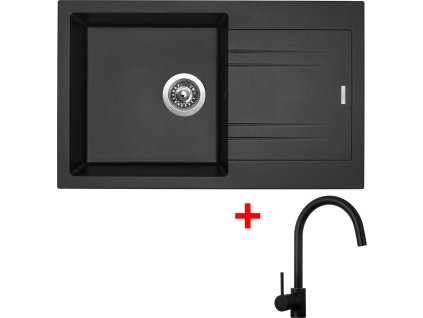 4288986 8596142046065 sinks linea 780 metalblack vitalia cerna matna