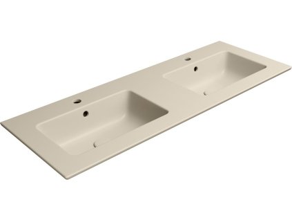 GSI PURA keramické dvojumyvadlo Slim 122x46cm, creta mat 8888108