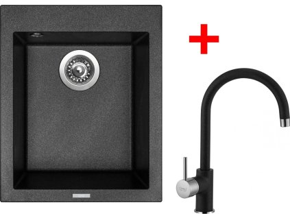 4289208 8596142047109 sinks cube 410 metalblack vitalia gr
