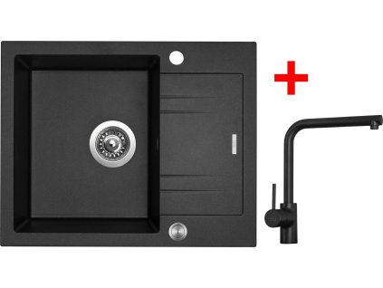 4297649 8596142052721 sinks linea 600 xc metalblack elka cerna matna