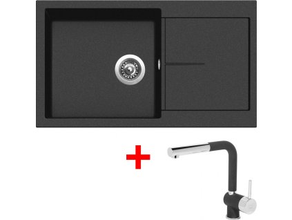 4289308 8596142047857 sinks infinity 860 metalblack mix 3 p gr