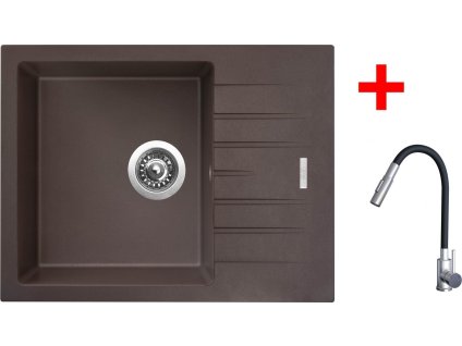 4478743 8596142056583 sinks perfecto 650 marone elasta s nerez cerna