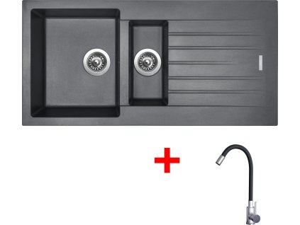 4478279 8596142054787 sinks perfecto 1000.1 titanium elasta nerez cerna