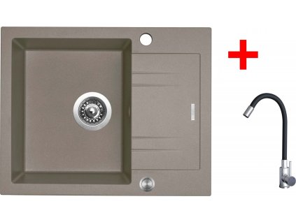 4478057 8596142054862 sinks linea 600 xc truffle elasta nerez cerna