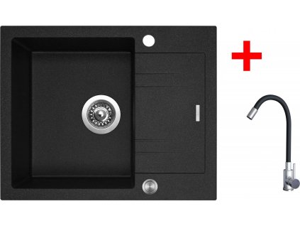 4478049 8596142054848 sinks linea 600 xc granblack elasta nerez cerna