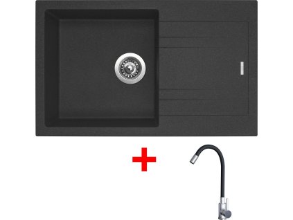 4478099 8596142053940 sinks linea 780 granblack elasta nerez cerna