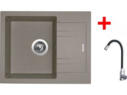 4478055 8596142053773 sinks linea 600 truffle elasta nerez cerna