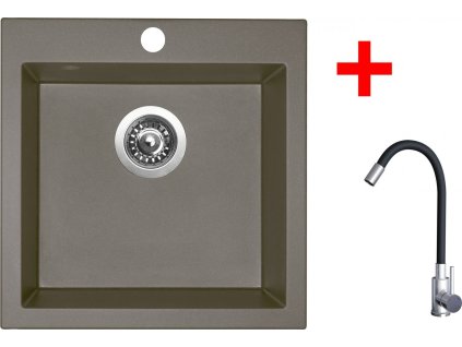 4478033 8596142053704 sinks viva 455 truffle elasta nerez cerna