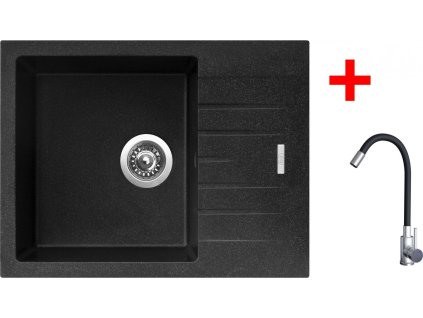 4478211 8596142054435 sinks perfecto 650 granblack elasta nerez cerna