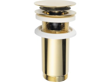 Omp Tea Umyvadlová výpust 5/4“, click-clack, velká zátka, max 80mm, zlato 7533.370.5.3