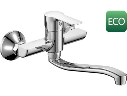 Bruckner BARON ECO 3, 8 l/min, nástěnná baterie, chrom 612.015.11