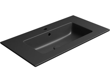 GSI PURA keramické umyvadlo Slim 82x46cm, černá mat 8885126