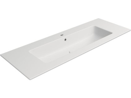 GSI PURA keramické umyvadlo Slim 122x46cm, bílá mat 8887109