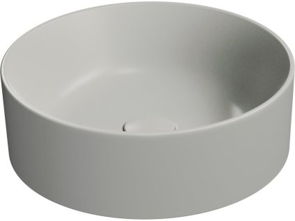 GSI KUBE X keramické umyvadlo na desku, průměr 40cm, cenere mat 942617