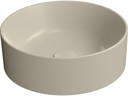 GSI KUBE X keramické umyvadlo na desku, průměr 40cm, creta mat 942608