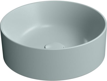 GSI KUBE X keramické umyvadlo na desku, průměr 40cm, ghiaccio mat 942615
