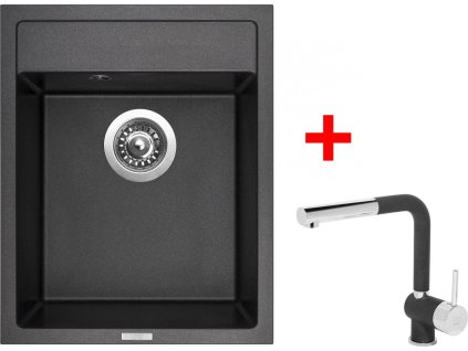 4289914 8596142049042 sinks classic 400 metalblack mix 3 p gr