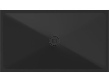 GSI Keramická sprchová vanička, obdélník 140x80x2cm, černá mat 46140826
