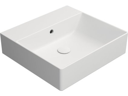 GSI KUBE X keramické umyvadlo 50x47cm, bez otvoru, bílá mat 9430009