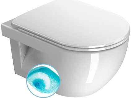 GSI CITY PRO závěsná WC mísa, Swirlflush, 35x52cm, bílá ExtraGlaze 911611