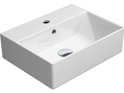 GSI KUBE X keramické umyvadlo 45x35cm, broušená spodní hrana, bílá mat 94859109