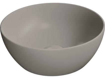 GSI PURA keramické umývátko na desku, průměr 32cm, tortora mat 885405