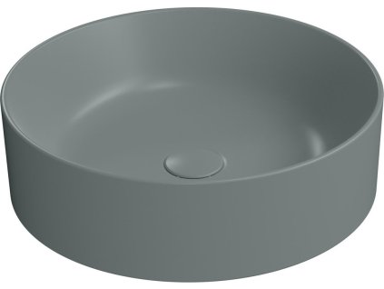 GSI KUBE X keramické umyvadlo na desku, průměr 45cm, agave mat 942704