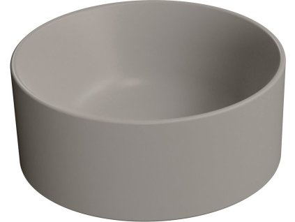 GSI KUBE X keramické umývátko na desku, průměr 32cm, tortora mat 943505