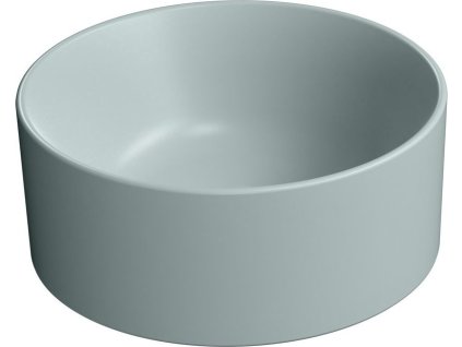 GSI KUBE X keramické umývátko na desku, průměr 32cm, ghiaccio mat 943515