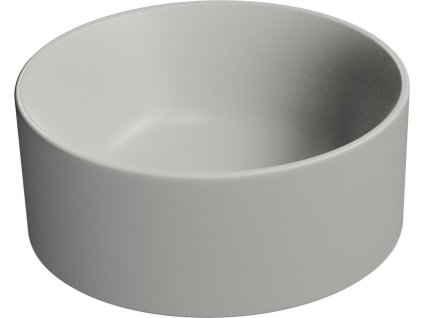 GSI KUBE X keramické umývátko na desku, průměr 32cm, cenere mat 943517