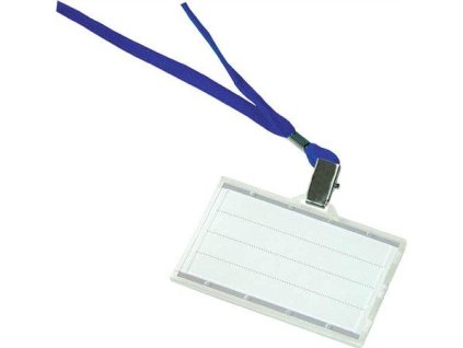138894 1 visacka so zavesnym remienkom 85x50 mm modra plastova donau