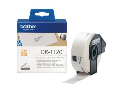 Samolepiace etikety Brother DK-11201 29 x 90 mm adresné biele