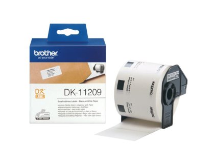 Samolepiace etikety Brother DK-11209 29 x 62 mm adresné malé biele