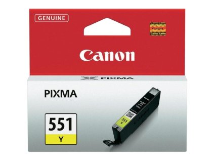 Atramentová náplň Canon CLI-551 Y pre MG 5450/6350, iP7250 yellow (330 str.)