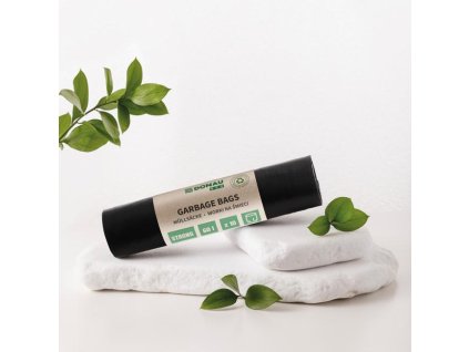 Vrecia DONAU ECO strong, 60 ℓ,30 mic, 10 ks, čierne, LDPE