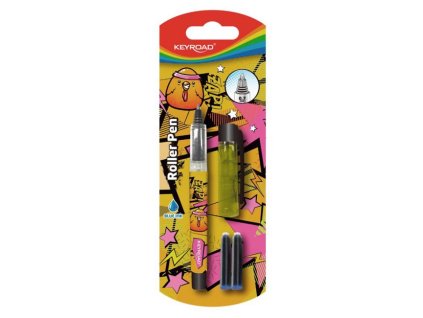 Guľôčkové pero KEYROAD 0,7 mm 2 náplne blister mix farieb