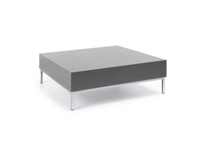 Konferenčný stolík S 1 H, 120x85x30 cm, farba sivá, nohy chróm